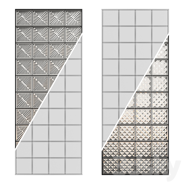 Glass Block Wall 01 3DSMax File - thumbnail 2