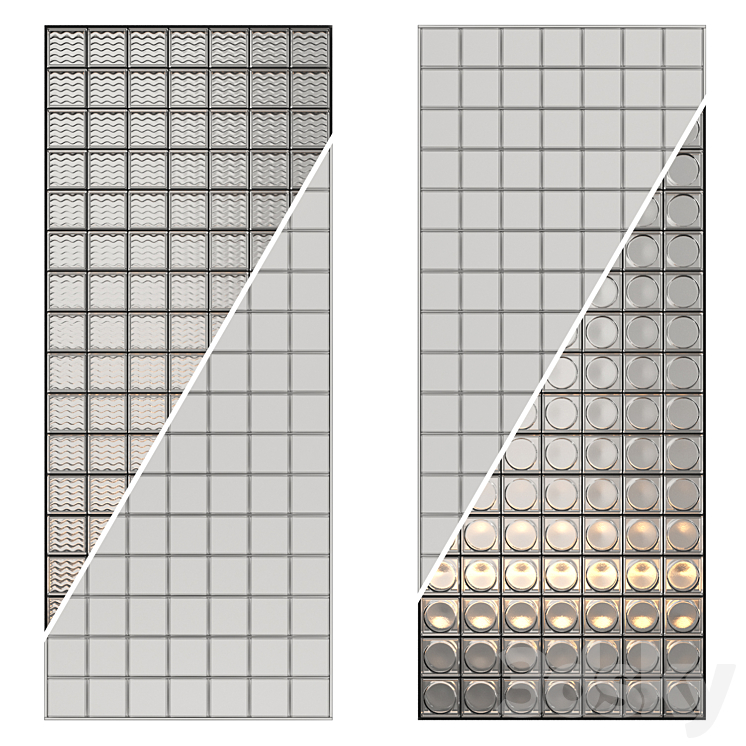 Glass Block Wall 02 3DS Max - thumbnail 2