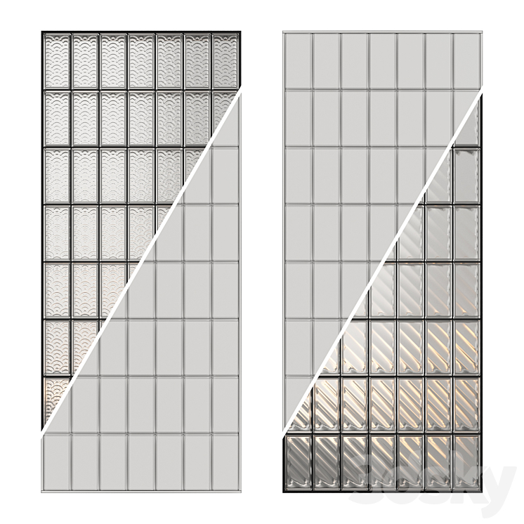 Glass Block Wall 03 3DS Max - thumbnail 2