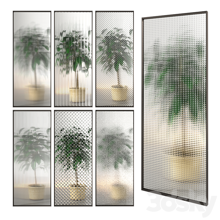 Glass Partition 01 3DS Max - thumbnail 1