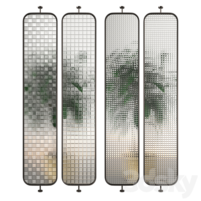 Glass Partition 08 3DS Max Model - thumbnail 4