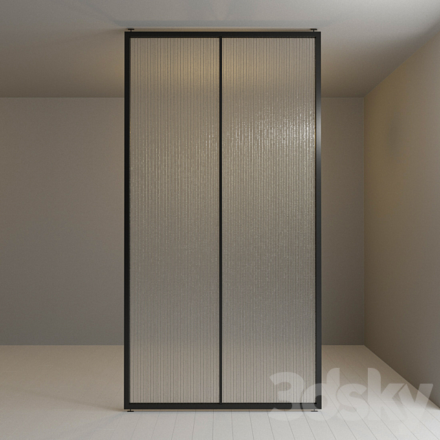 Glass partition 47 3DS Max Model - thumbnail 2