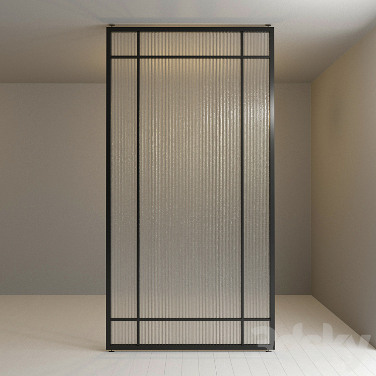 Glass partition 67 3DS Max - thumbnail 2