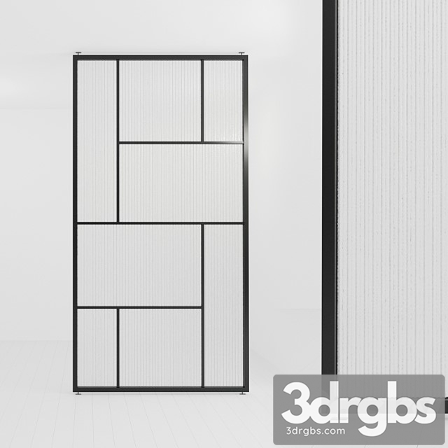 Glass partition 72 3dsmax Download - thumbnail 1