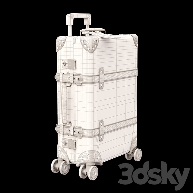 Globe-Trotter GG medium suitcase Gucci 3DSMax File - thumbnail 3