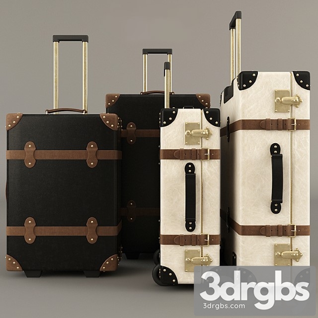 Globe-trotter suitcases 3dsmax Download - thumbnail 1