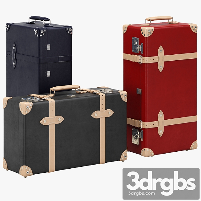 Globe trotter suitcases 3dsmax Download - thumbnail 1