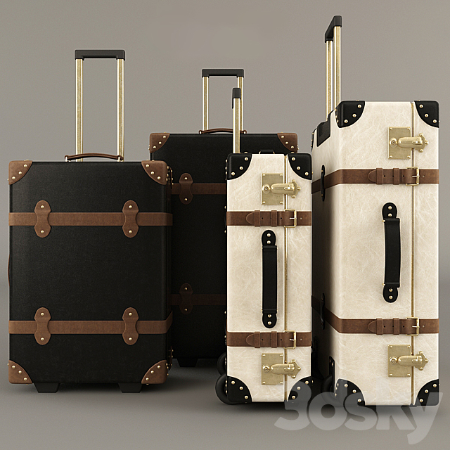 Globe-Trotter suitcases 3DSMax File - thumbnail 1