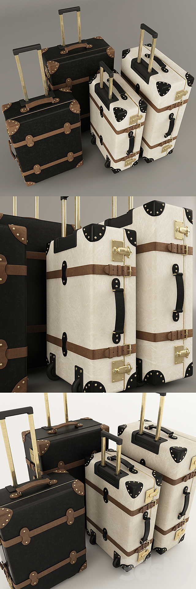 Globe-Trotter suitcases 3DSMax File - thumbnail 2