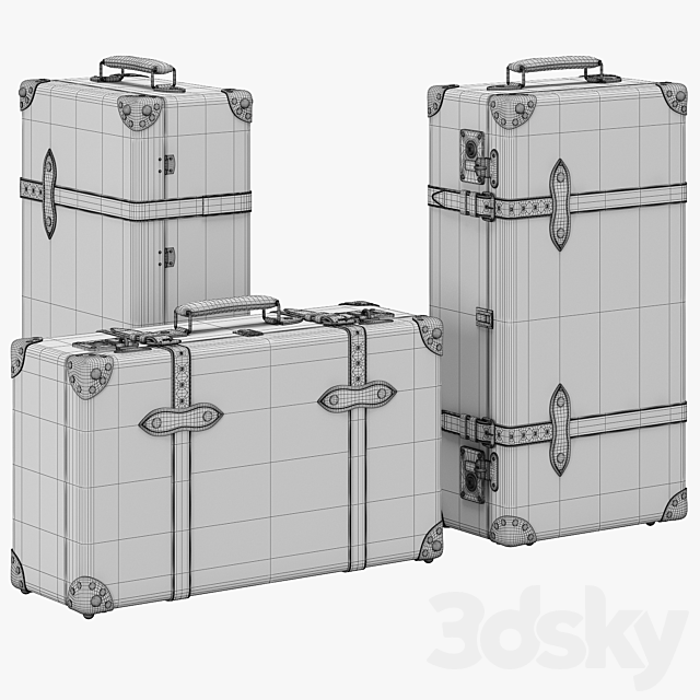 Globe Trotter Suitcases 3DSMax File - thumbnail 3