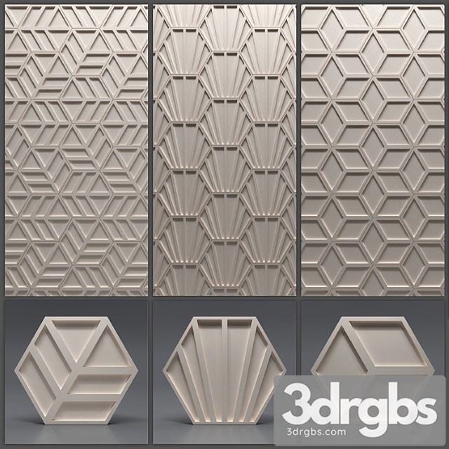 Gypsum 3d panel 3dsmax Download - thumbnail 1