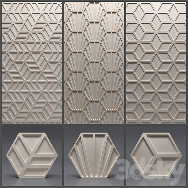 Gypsum 3D panel 3DSMax File - thumbnail 1