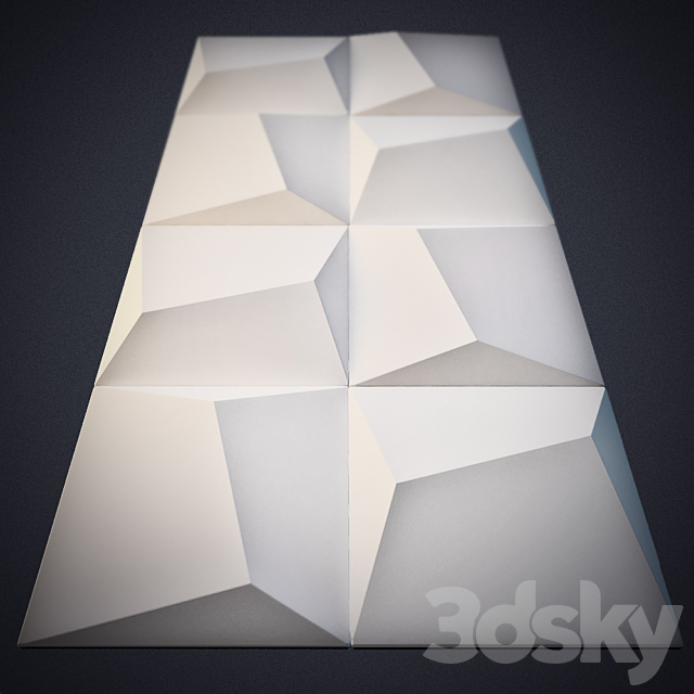 Gypsum 3D panel for walls 3DSMax File - thumbnail 1