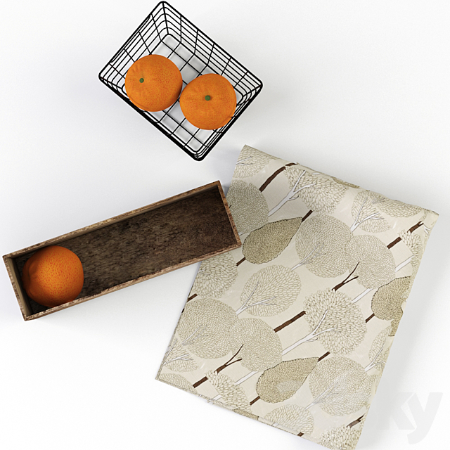 H & M Home decorative set 3DSMax File - thumbnail 3