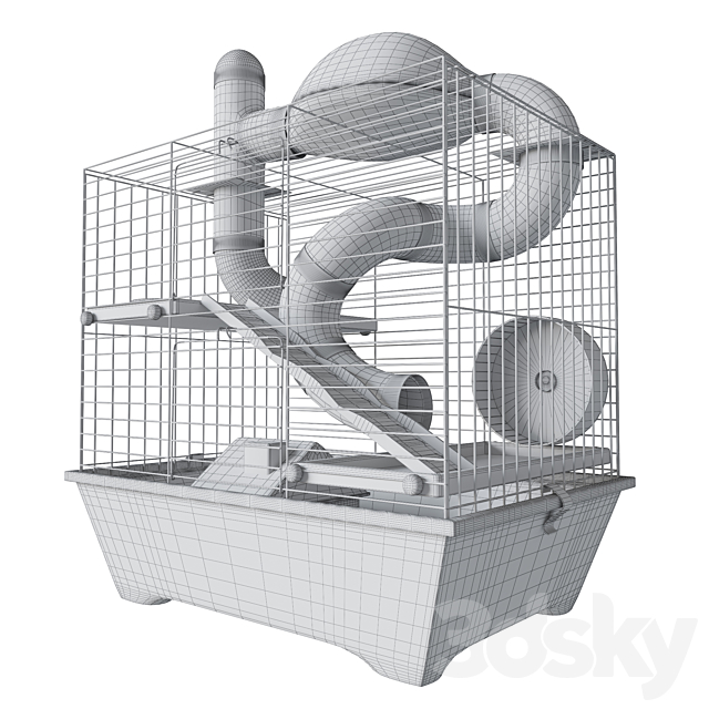 Hamster cage 3 3DS Max Model - thumbnail 6