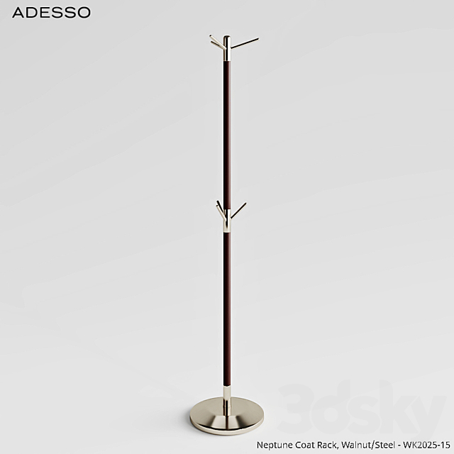 Hanger Adesso Neptune Coat Rack 3ds Max - thumbnail 1