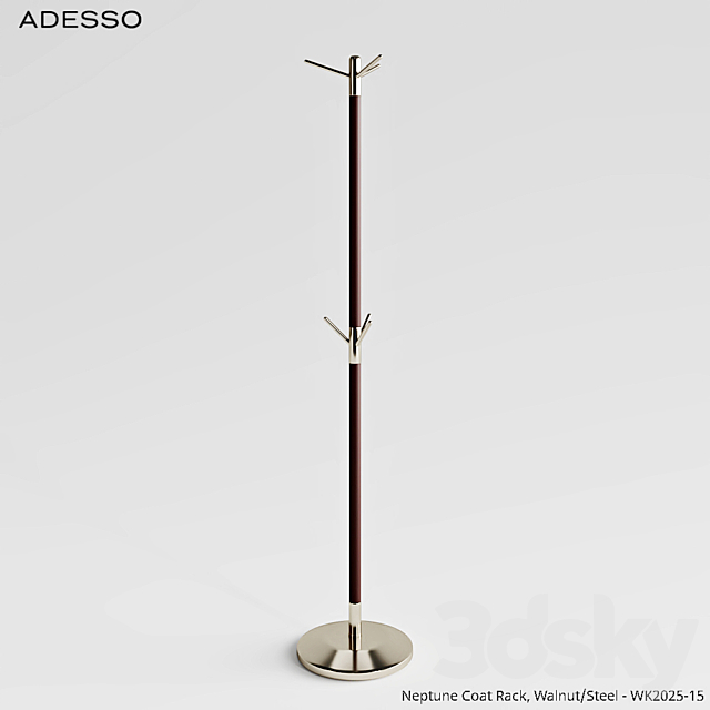 Hanger Adesso Neptune Coat Rack 3ds Max - thumbnail 3