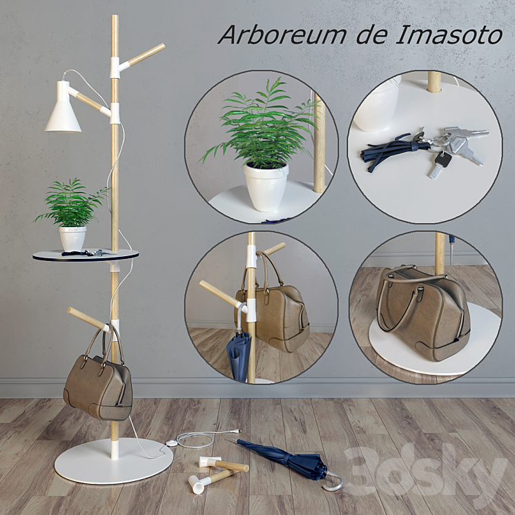 Hanger-on Lamp ARBOREUM Imasoto 3DS Max - thumbnail 2