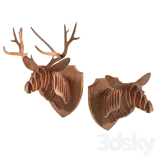 Head of a deer 3ds Max - thumbnail 1