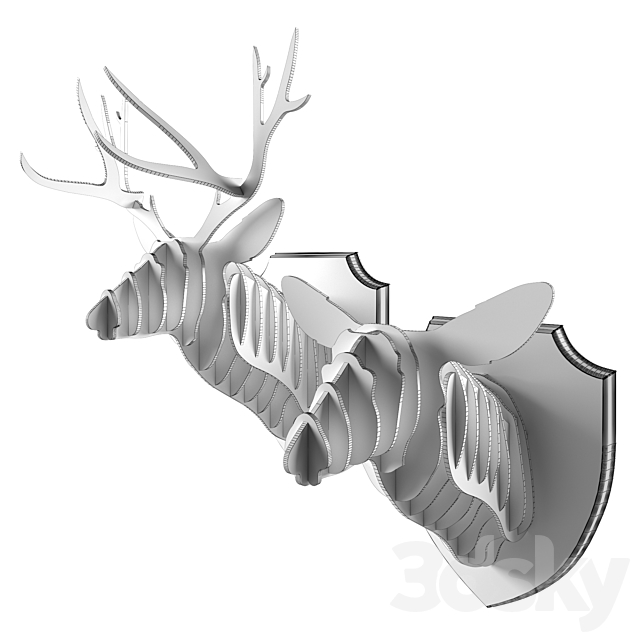 Head of a deer 3ds Max - thumbnail 3