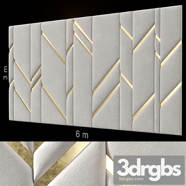 Headboard 001. 3dsmax Download - thumbnail 1