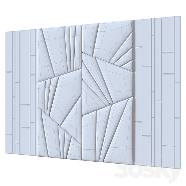 Headboard 019. 3DS Max Model - thumbnail 3