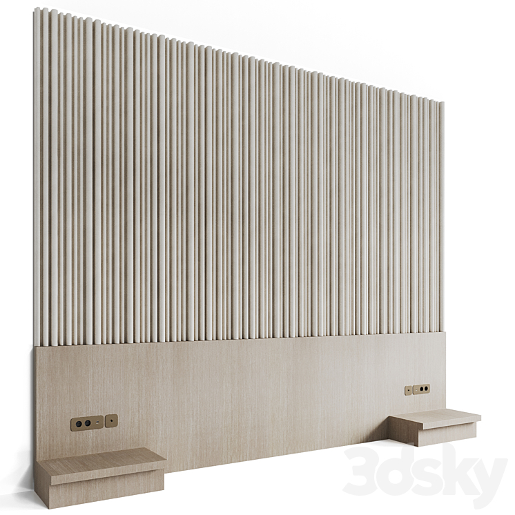 Headboard #12 3DS Max Model - thumbnail 2