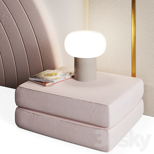 Headboard 17 3ds Max - thumbnail 3