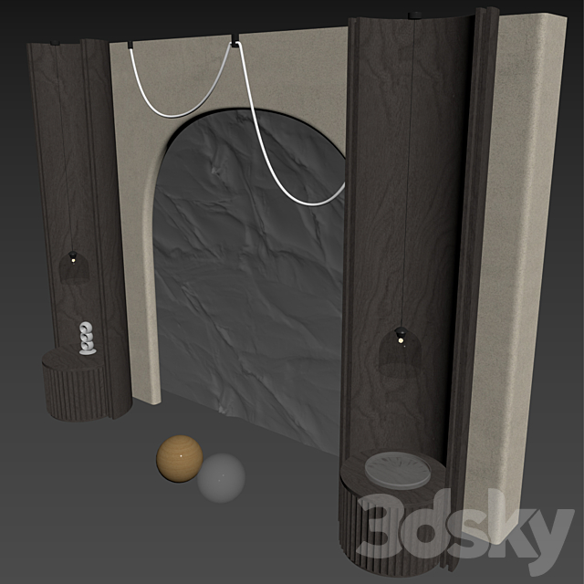 Headboard 2 3ds Max - thumbnail 3