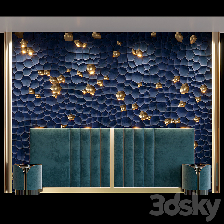 Headboard 3DS Max - thumbnail 1