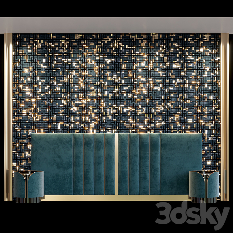 Headboard 3DS Max - thumbnail 1