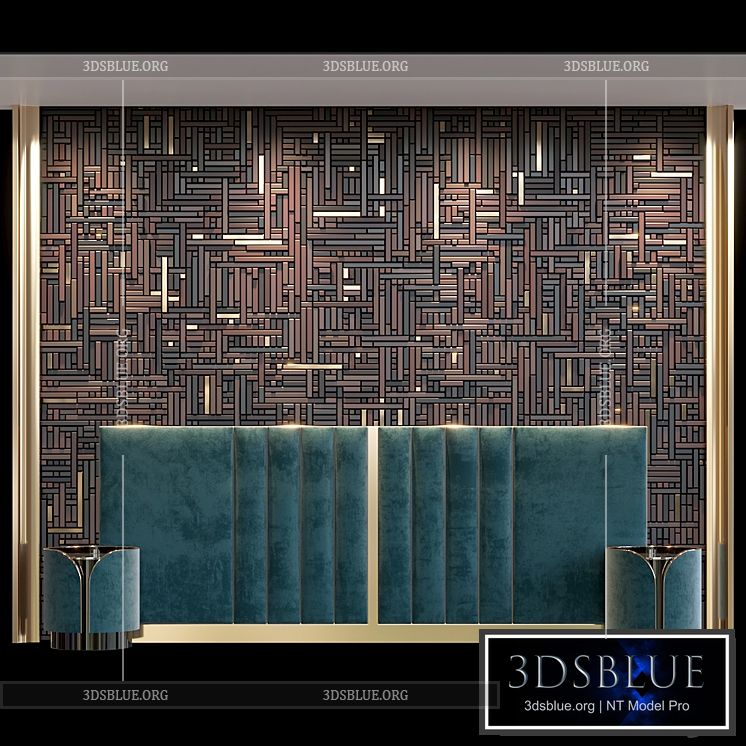 Headboard 3DS Max - thumbnail 3