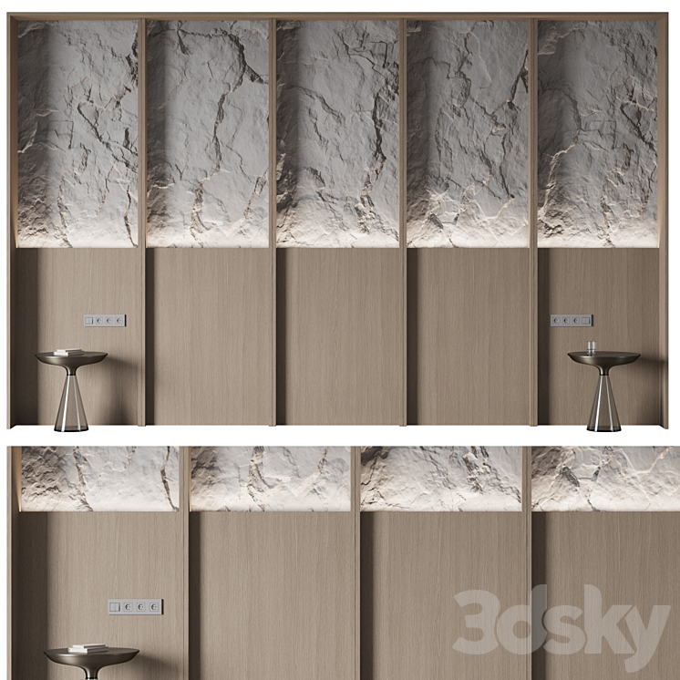 Headboard #4 3DS Max Model - thumbnail 2