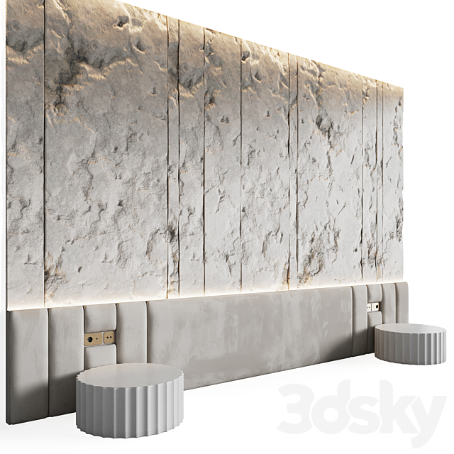 Headboard Eroded 3DSMax File - thumbnail 3