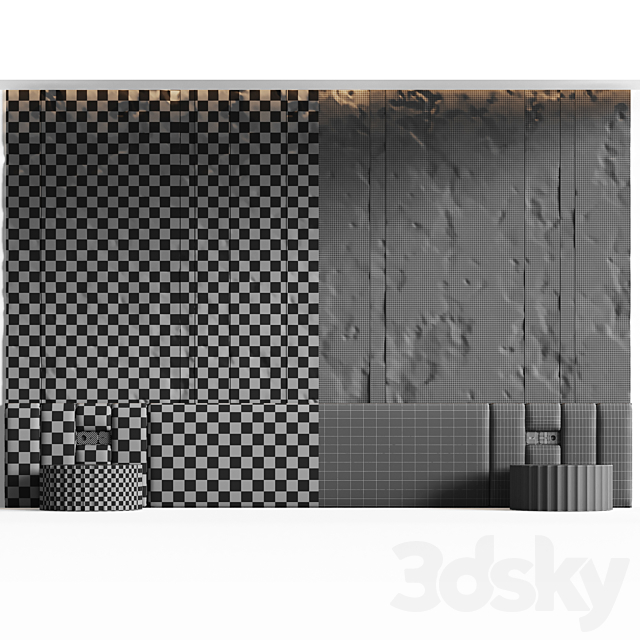 Headboard Eroded 3DSMax File - thumbnail 4