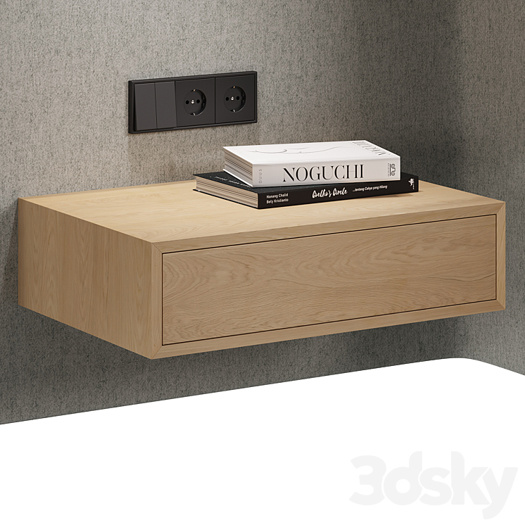 Headboard Kioto with decorative panel 3DS Max Model - thumbnail 2