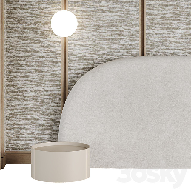 Headboard Line 3DS Max Model - thumbnail 5