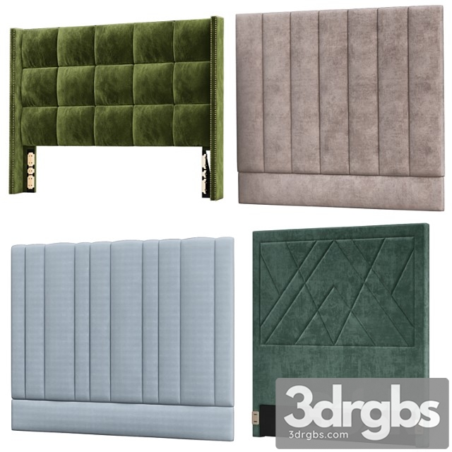 Headboard models collection №3 3dsmax Download - thumbnail 1