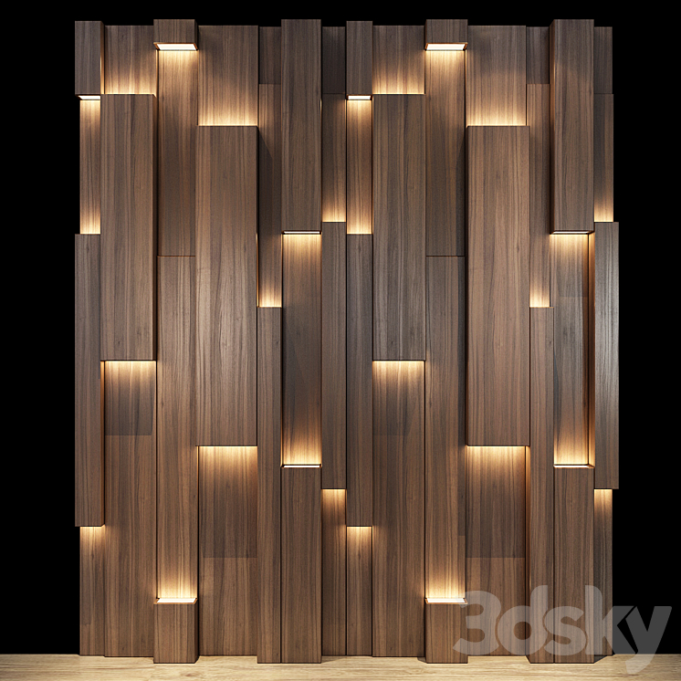 Headboard set 410 3DS Max Model - thumbnail 1