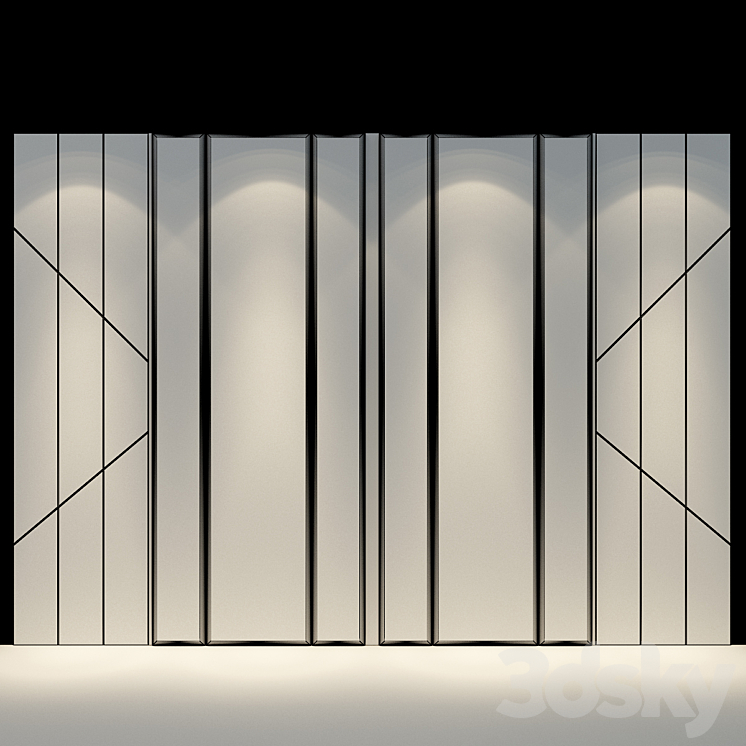 Headboard set 411 3DS Max Model - thumbnail 2