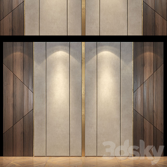 Headboard set 411 3DSMax File - thumbnail 1