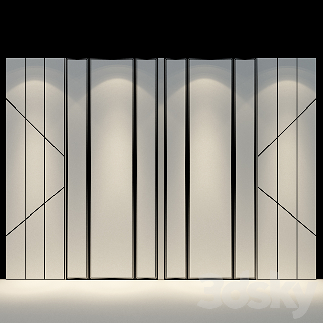 Headboard set 411 3DSMax File - thumbnail 2