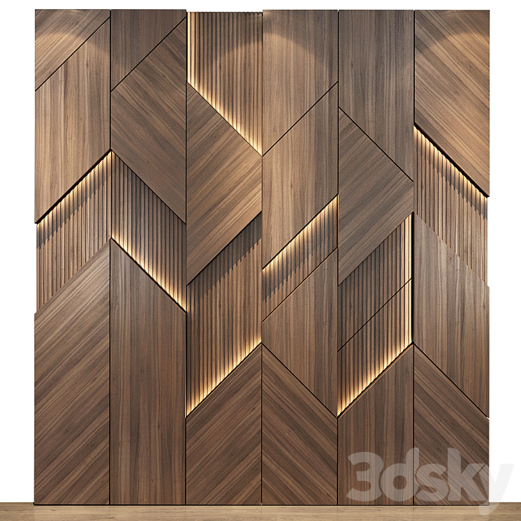 Headboard set 59 3DS Max - thumbnail 1