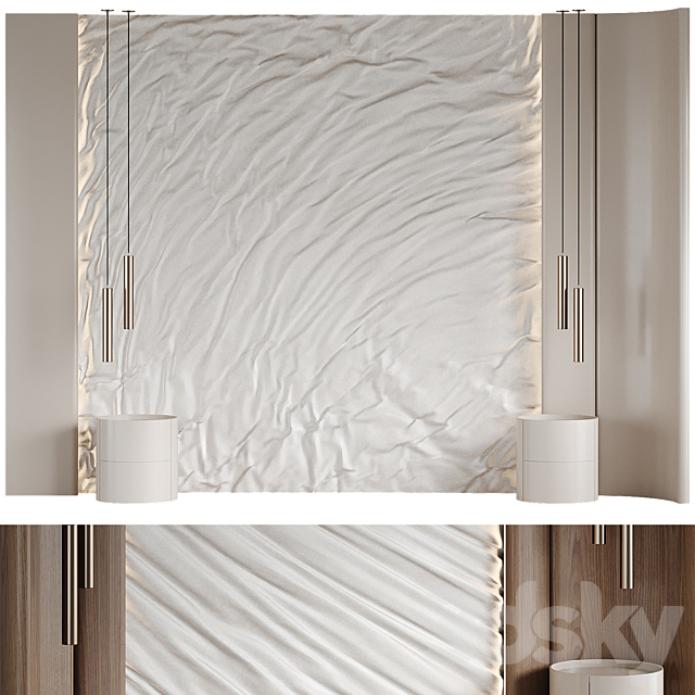 Headboard Soft 3DS Max Model - thumbnail 2