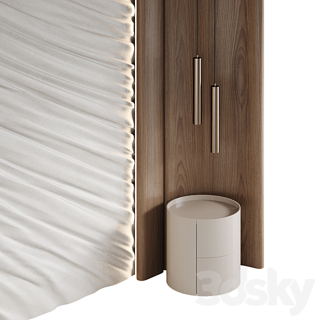 Headboard Soft 3DS Max Model - thumbnail 5