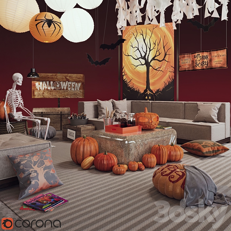 HelloWeen Set No. 1 3DS Max Model - thumbnail 2