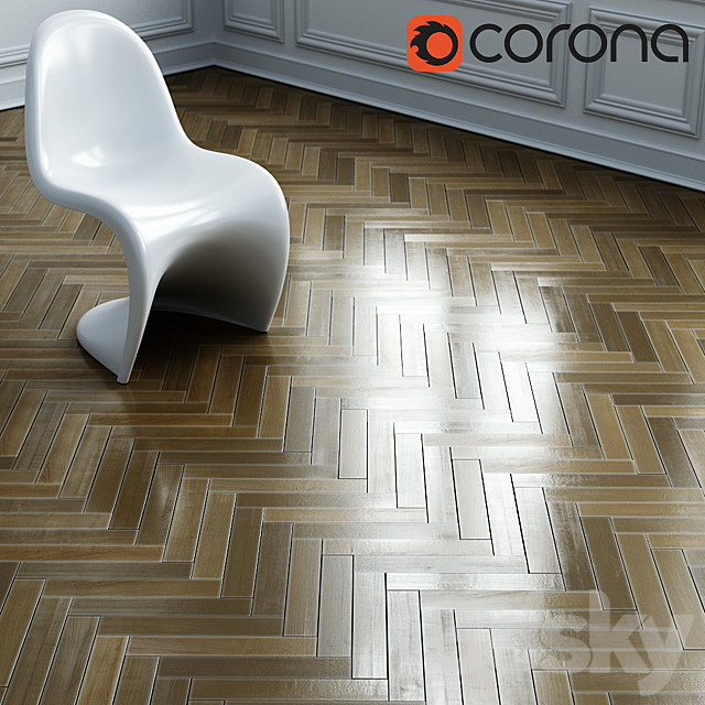 Herringbone parquet 3DS Max Model - thumbnail 2