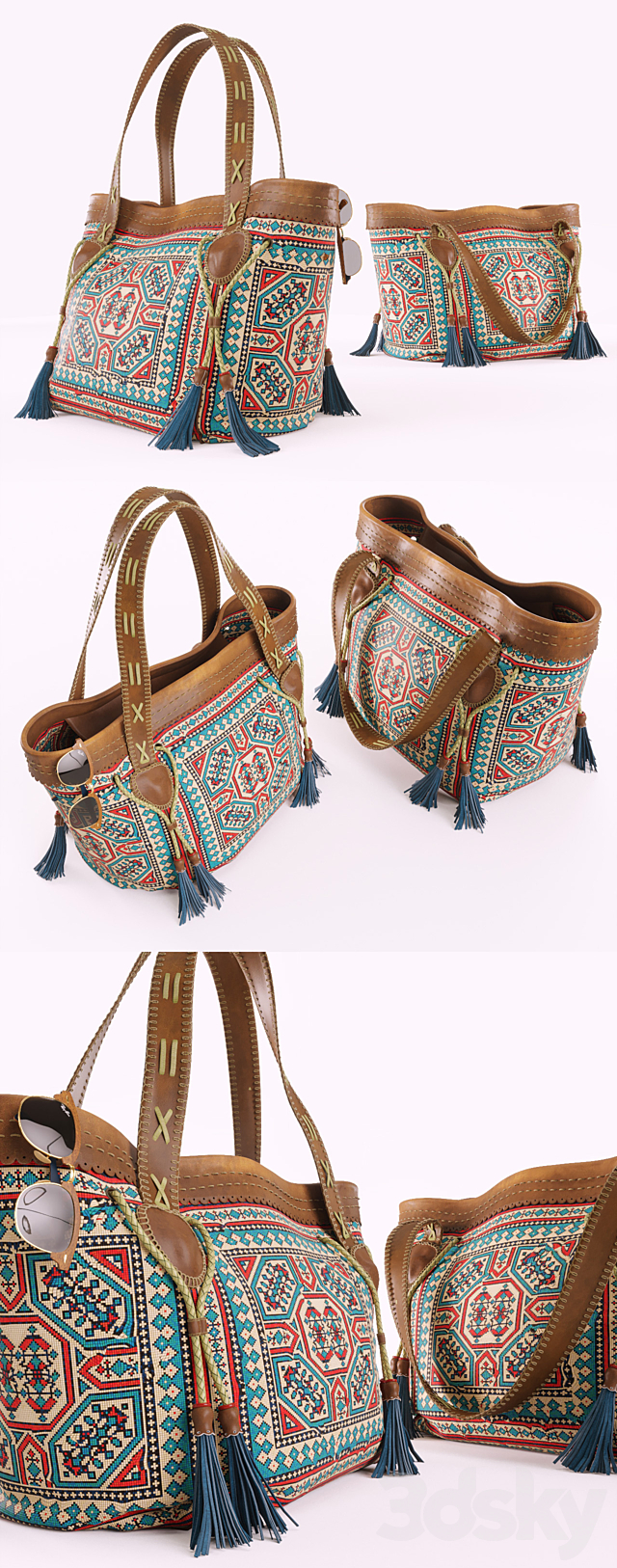 Hippie Bag 3DS Max Model - thumbnail 2