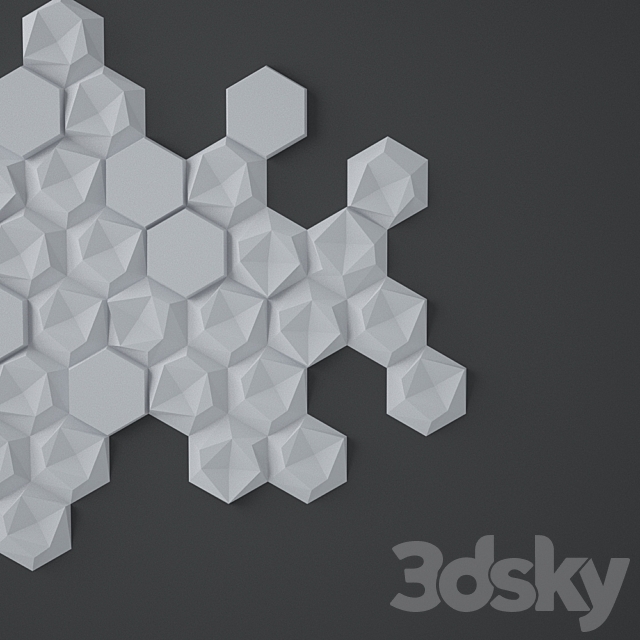 honey 3d wall 3ds Max - thumbnail 3