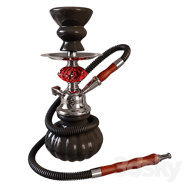 hookah 3DS Max Model - thumbnail 1